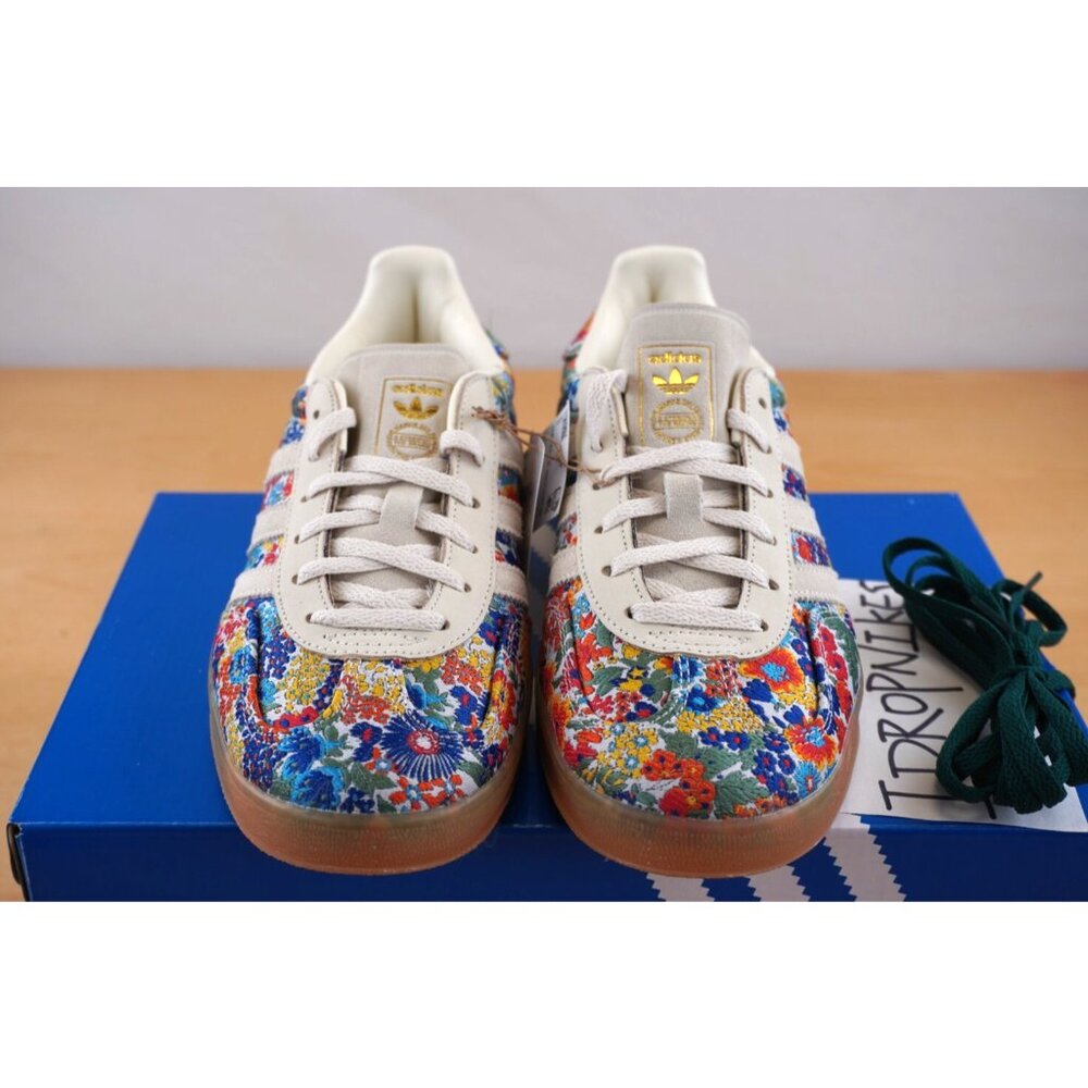 Adidas Gazelle Indoor x Liberty London 'Floral Embroidery' Women's Shoes - Picture 4 of 9